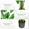 Costway 5FT Artificial Tree Faux Monstera Deliciosa Plant for Home Indoor & Outdoor